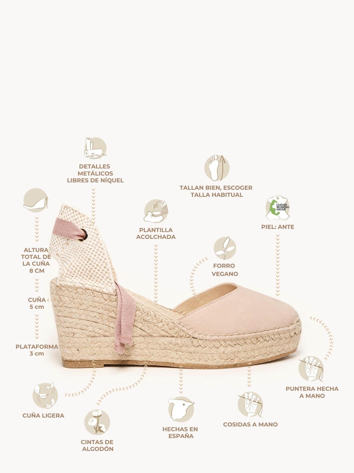 Romero Cuña Media Plataforma Ante Rosa Claro