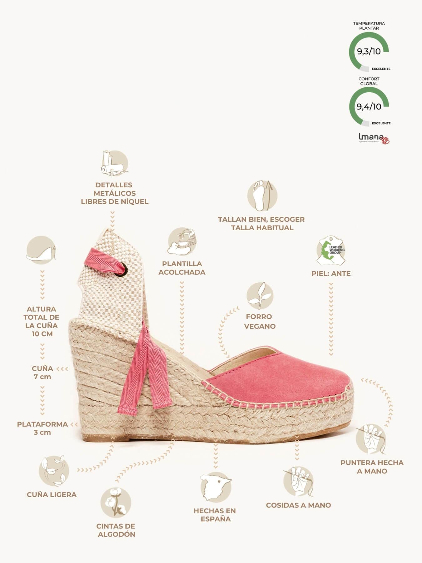 Romero Cuña Alta Ante Fucsia