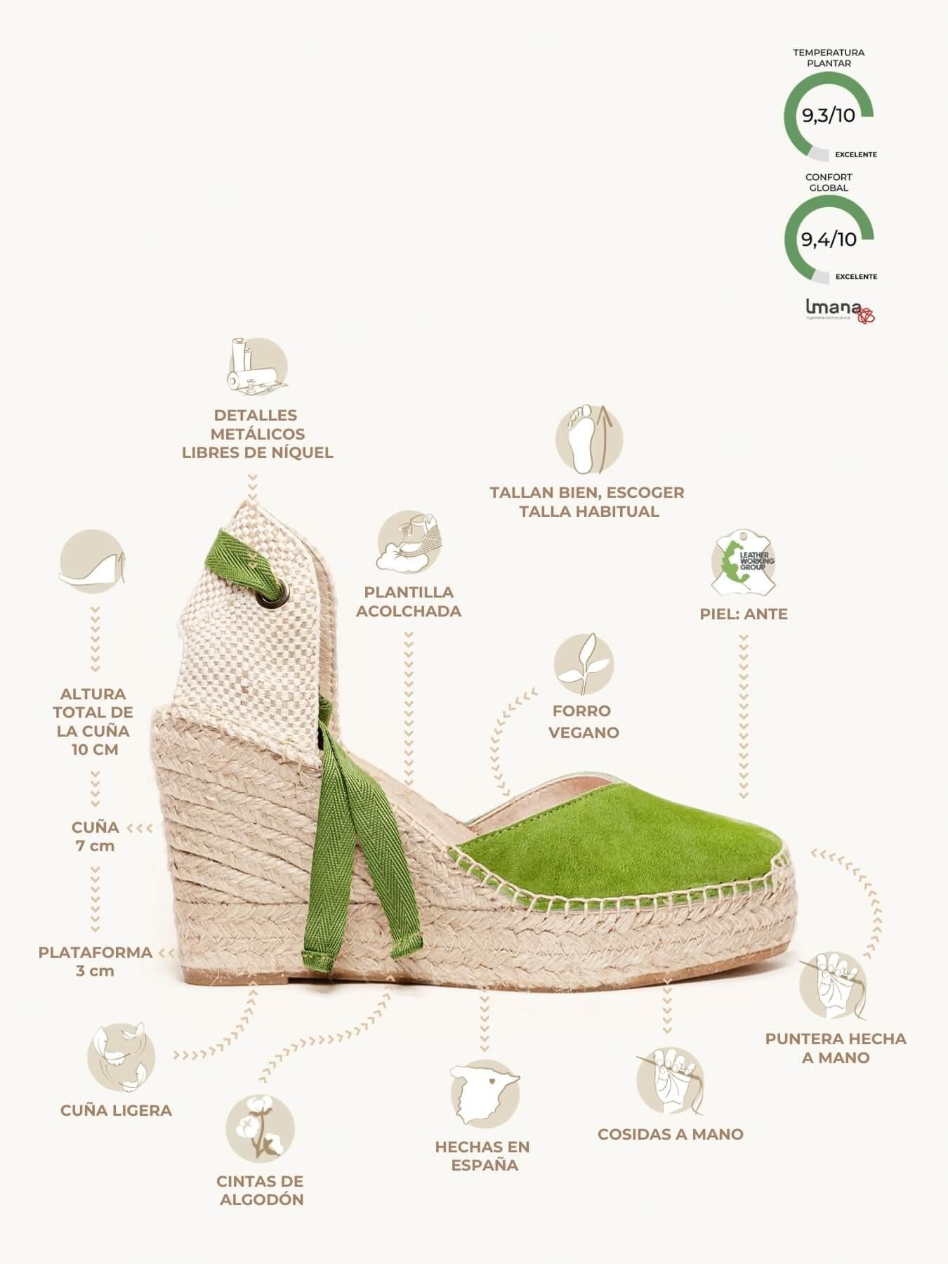 Romero Cuña Alta Ante Verde