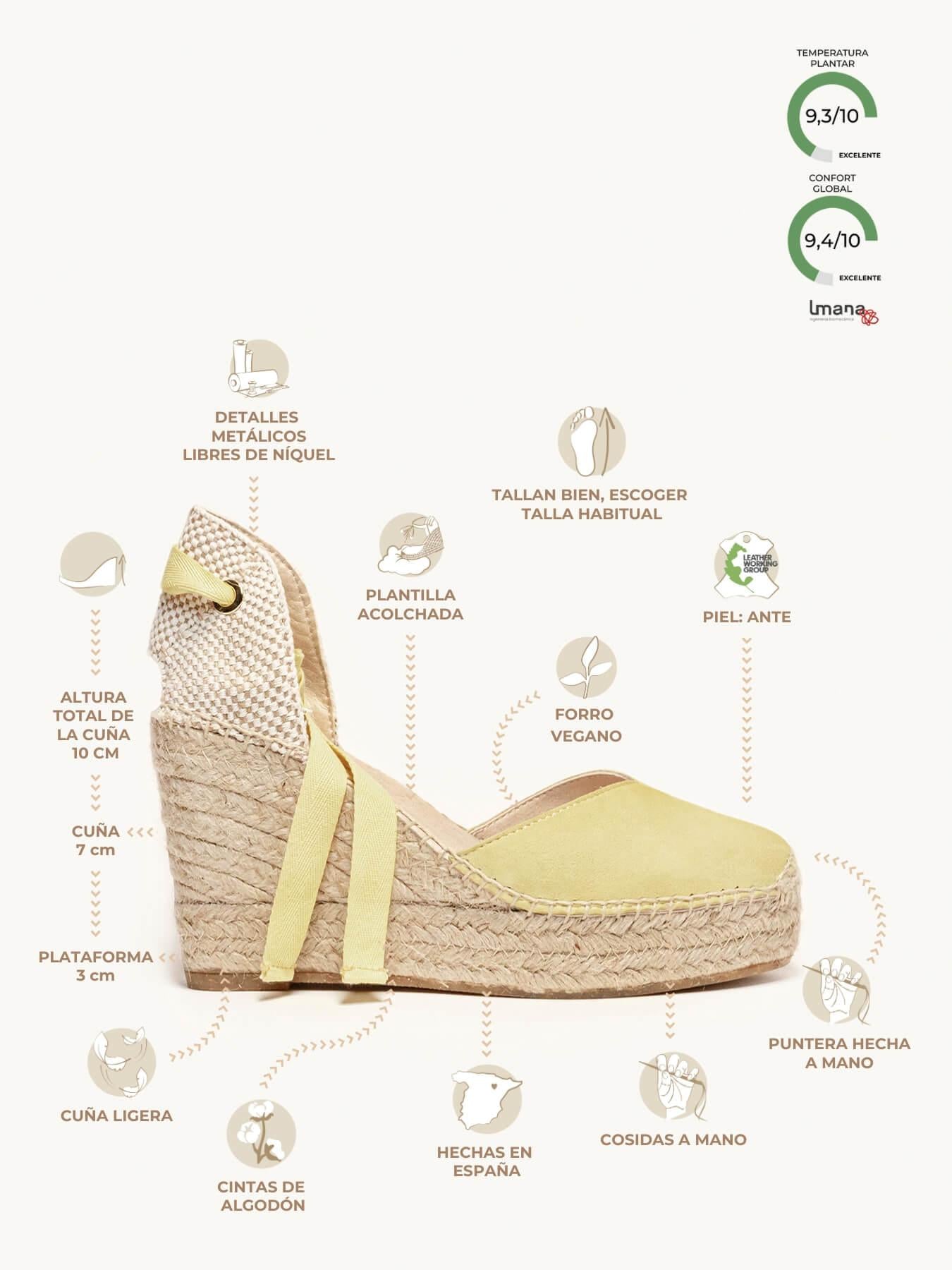 Romero Cuña Alta Ante Amarillo