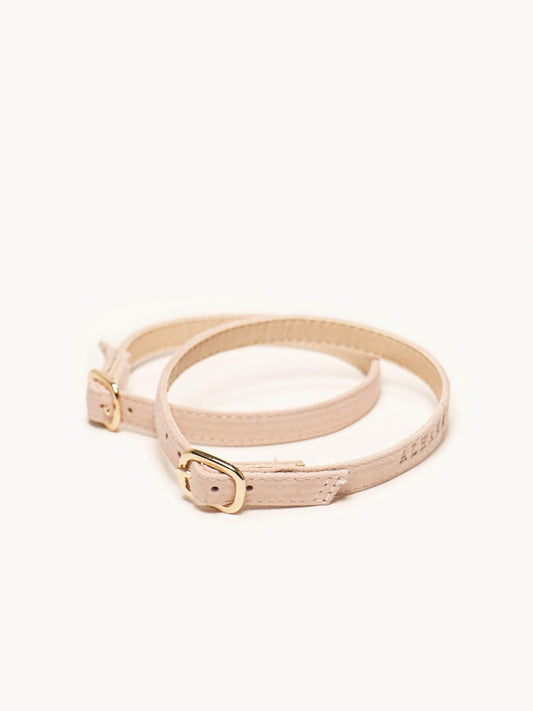 Pulsera Ante Rosa Claro