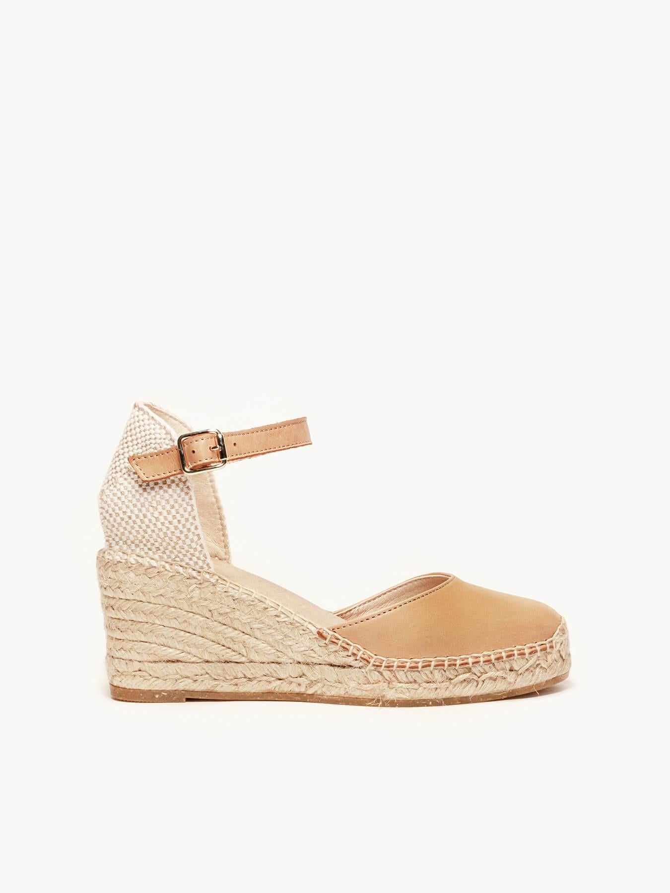 Marga Cuña 7 cm Napa Marrón Claro