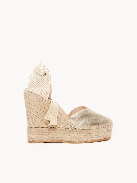 Romero Cuña Alta 12cm Ante Metal Oro