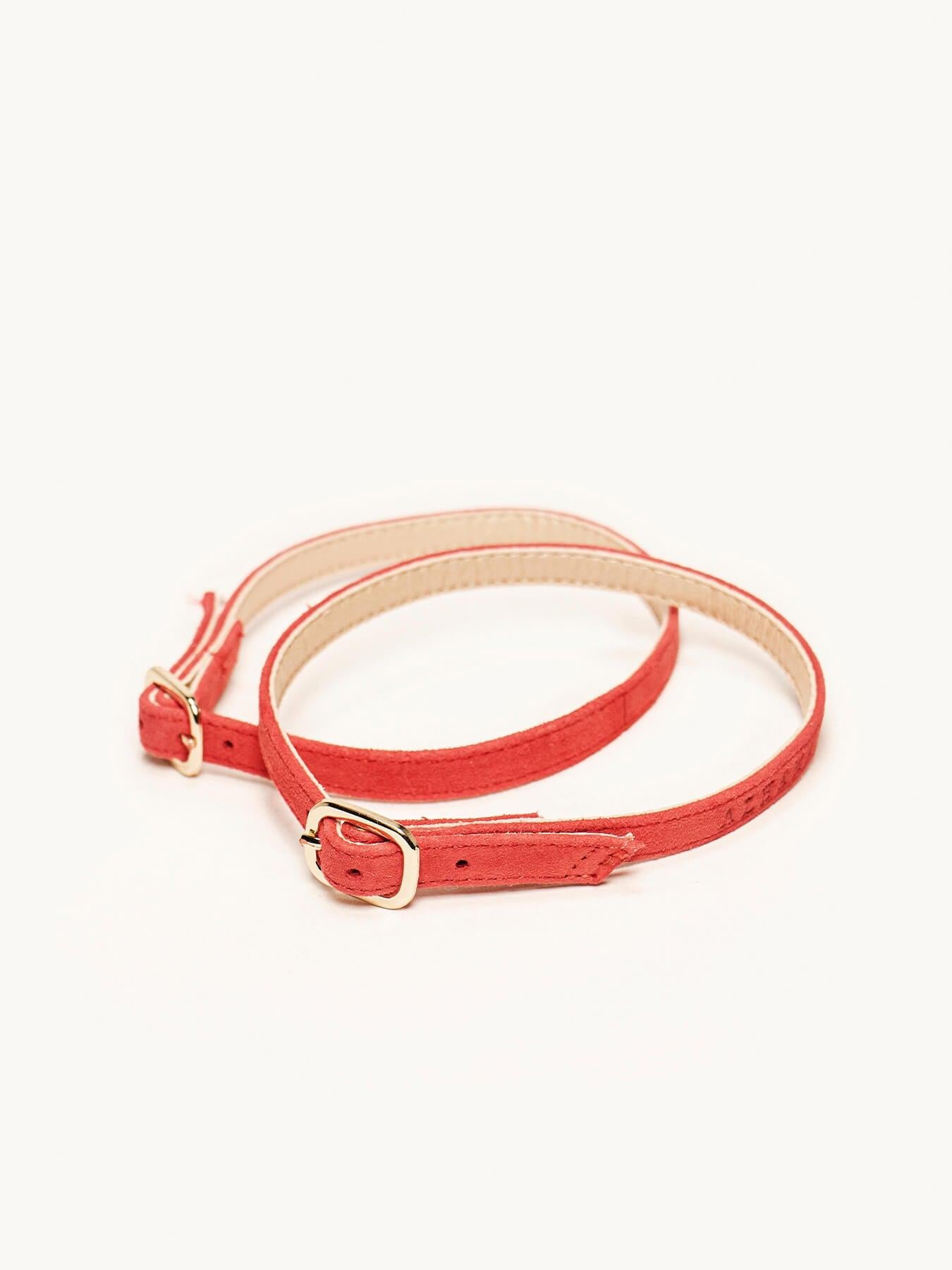 Pulsera Ante Rojo