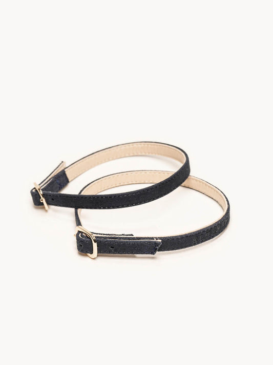 Pulsera Ante Azul Marino