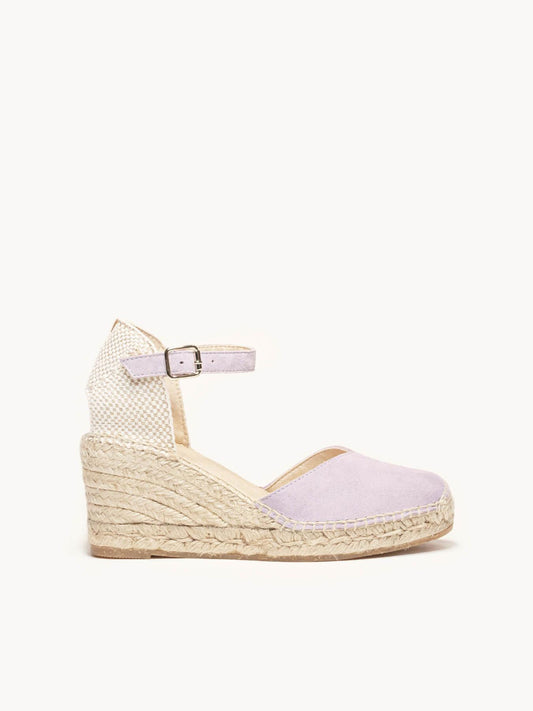 Jara Cuña 7 cm Ante Lila