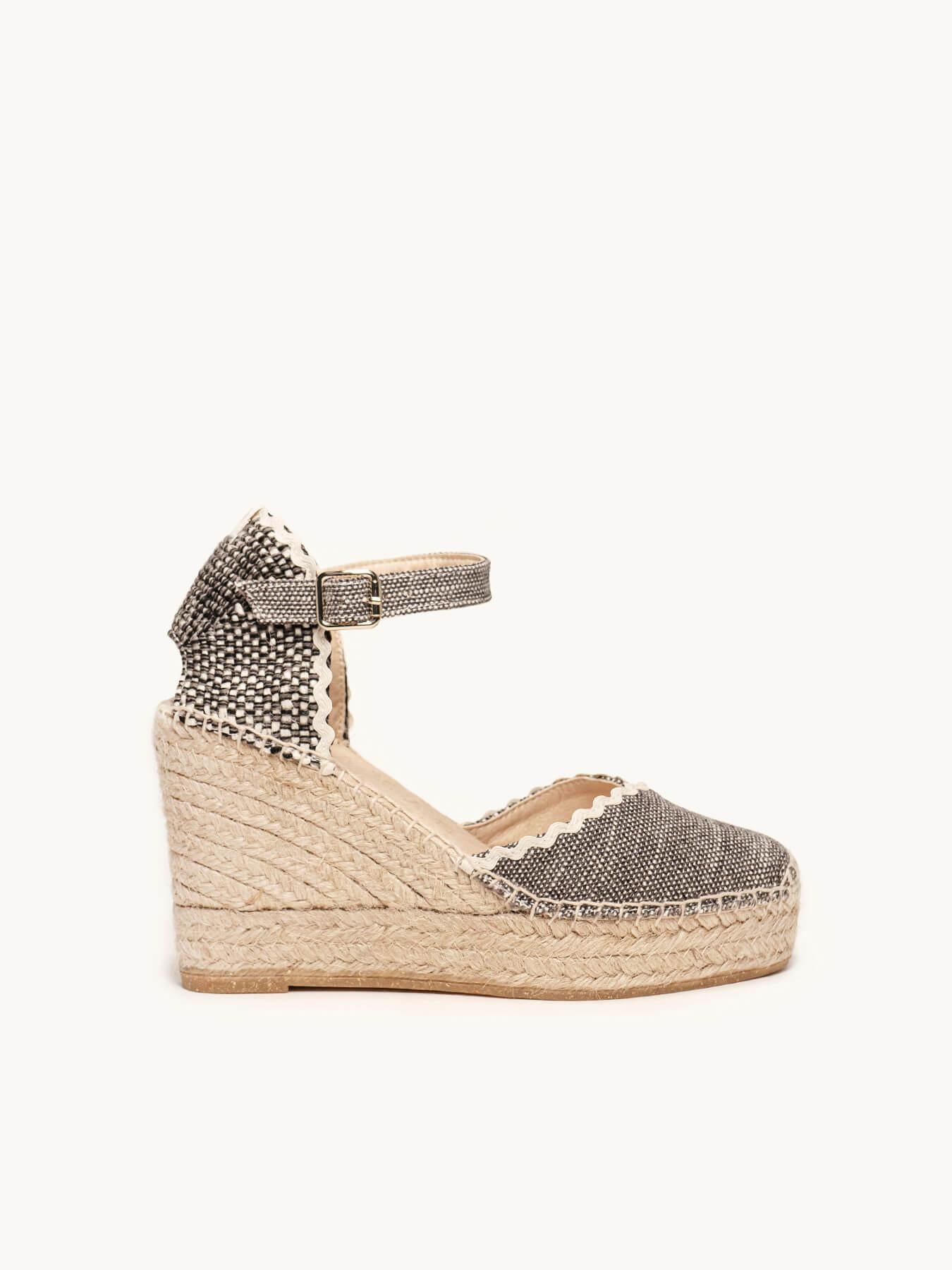 Jara Cuña Alta Lino Jaspeado Negro