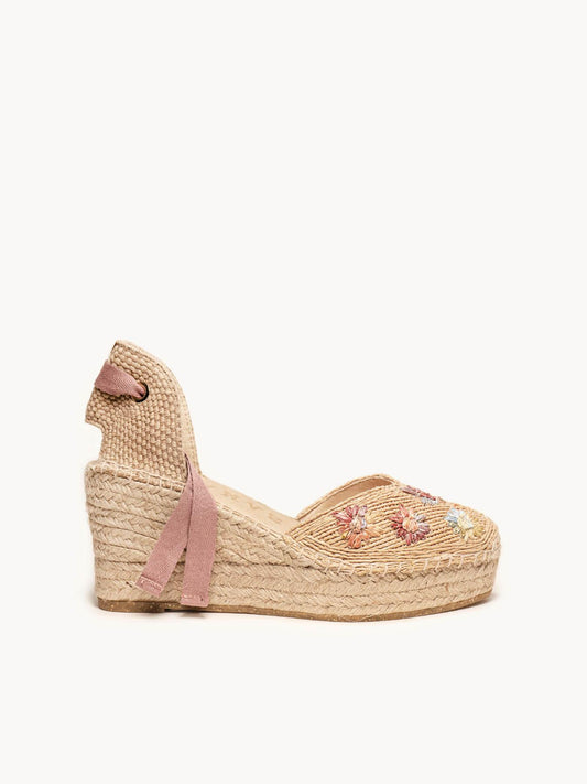 Romero Cuña 8 cm Rafia Rosa Claro