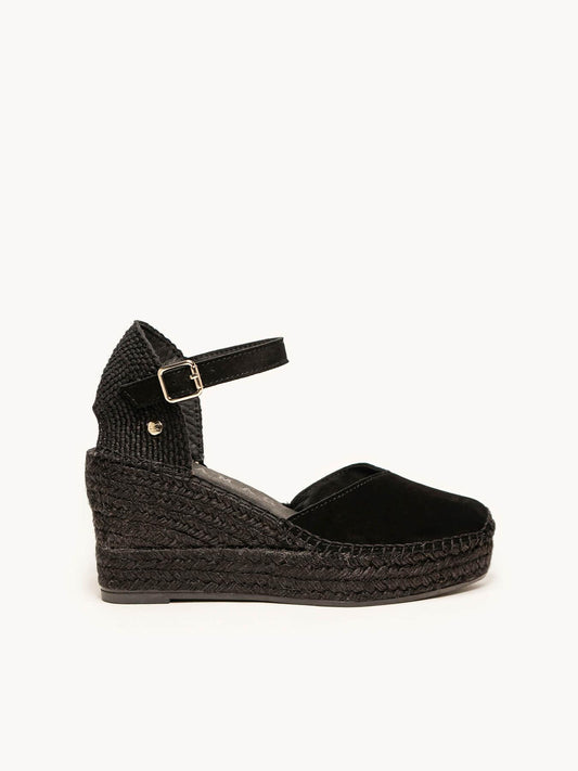 Jara Cuña 8 cm Ante Negro