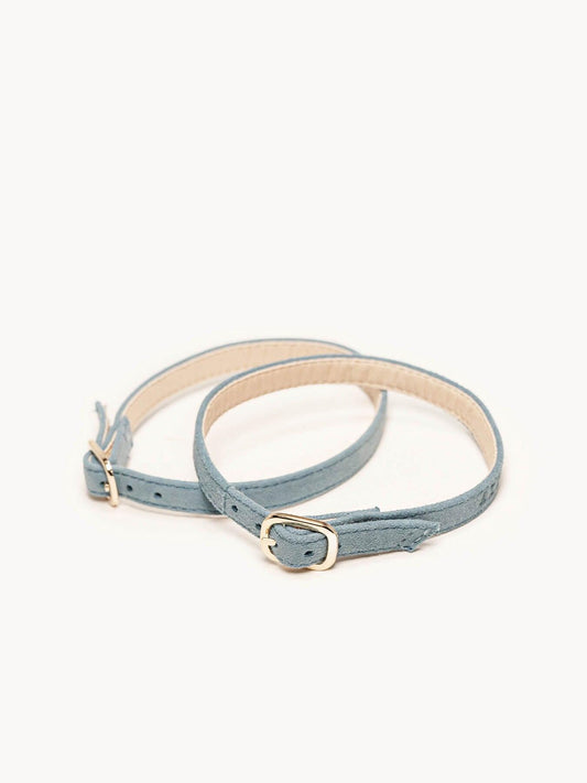 Pulsera Ante Azul Jeans