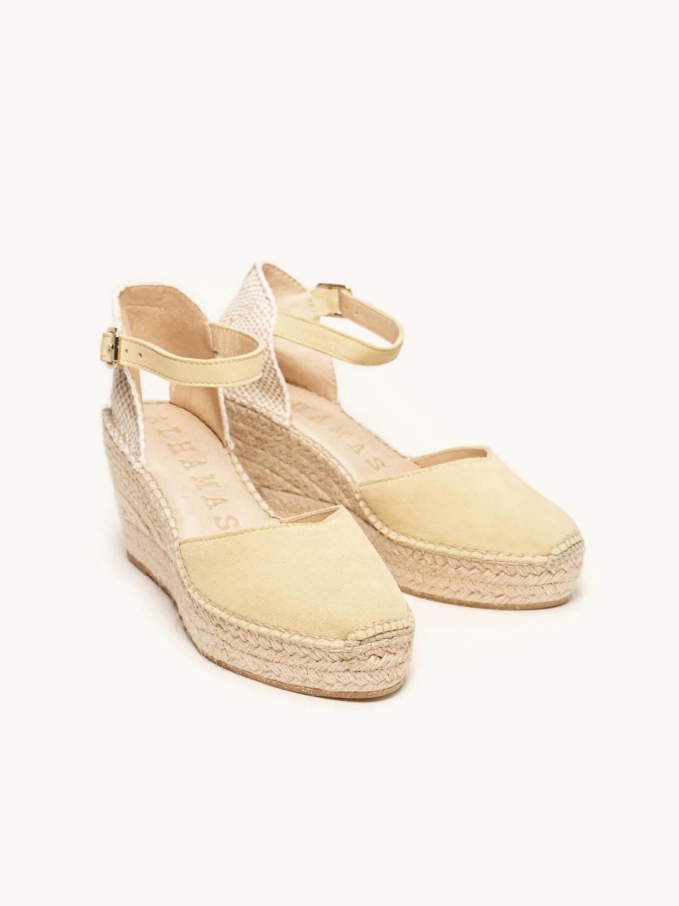 Jara Cuña 8 cm Ante Amarillo