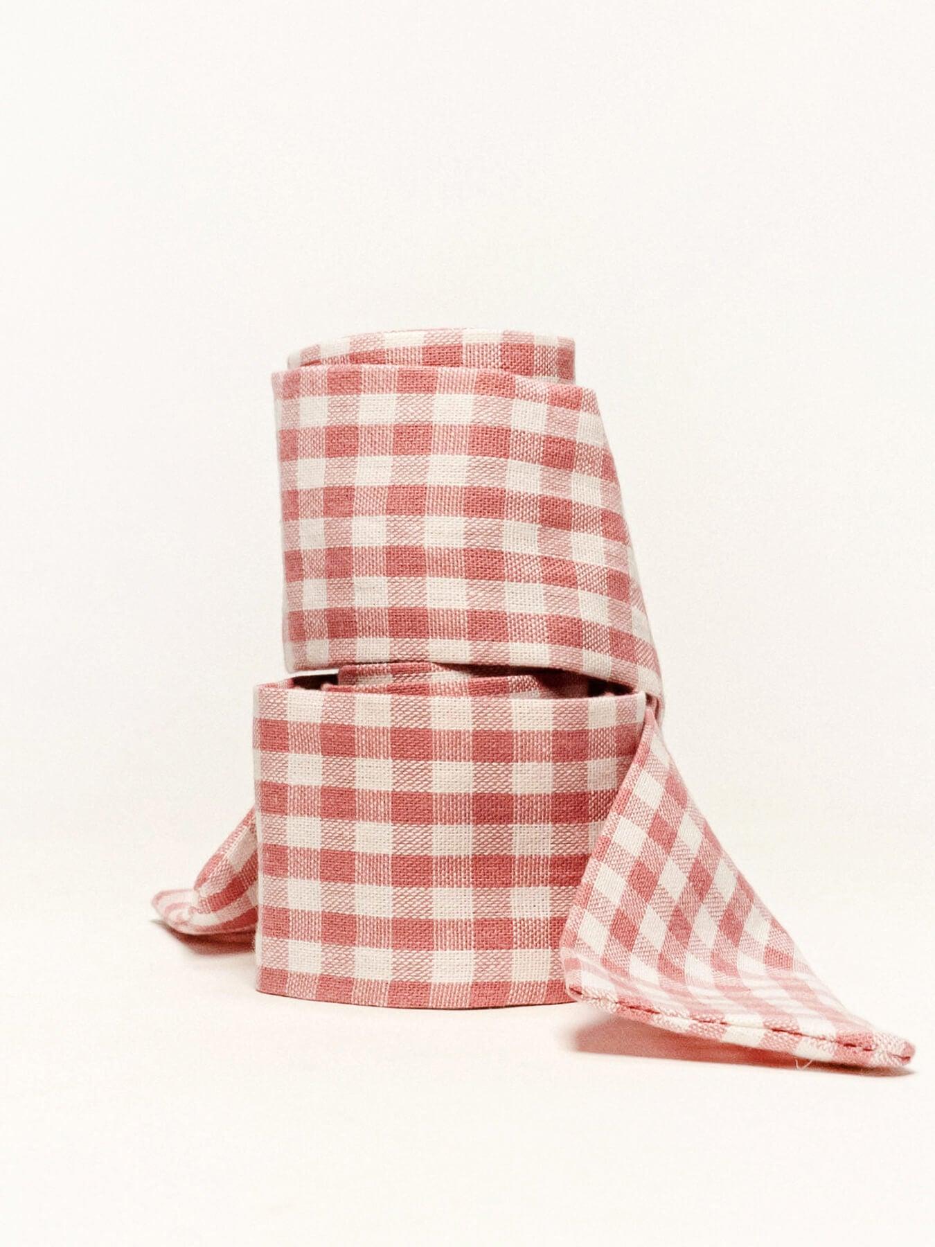Pañuelo Vichy Rosa Claro