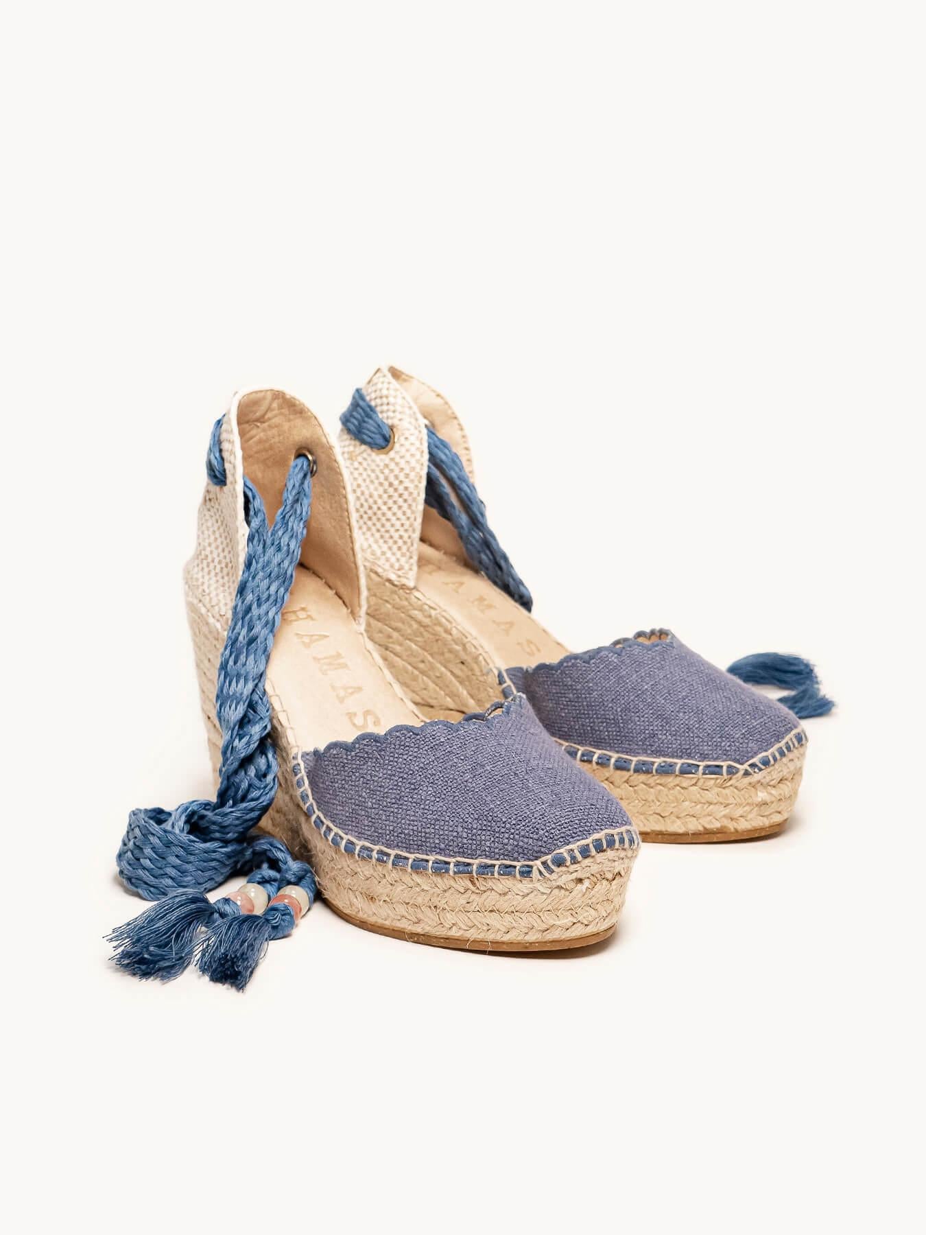Romero Cuña 10 cm Lino Azul Jeans