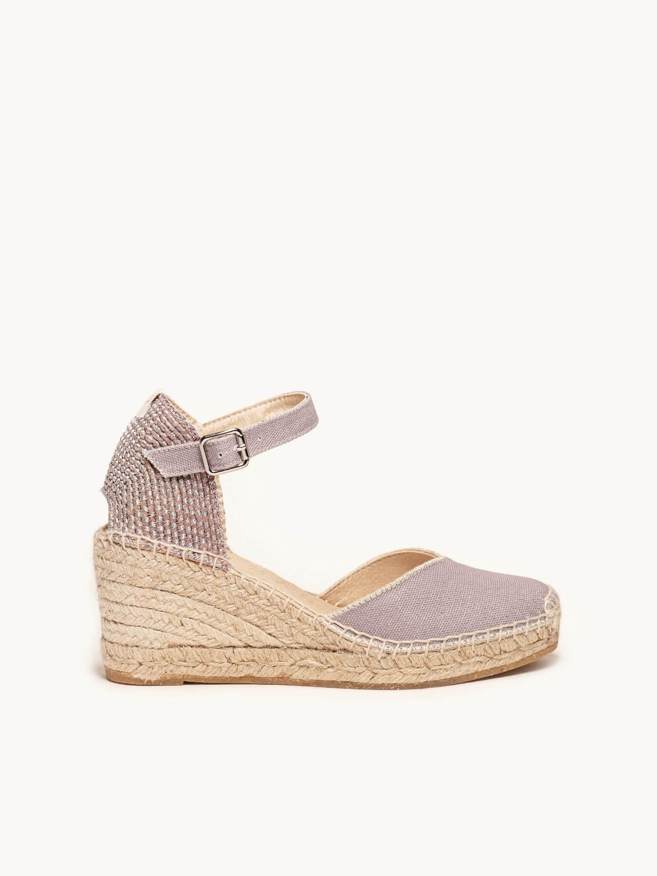 Jara Cuña 7 cm Lona Lila