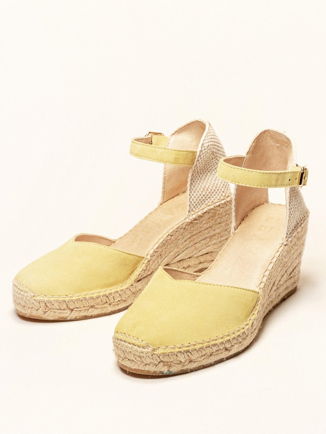 Jara Cuña 7 cm Ante Amarillo