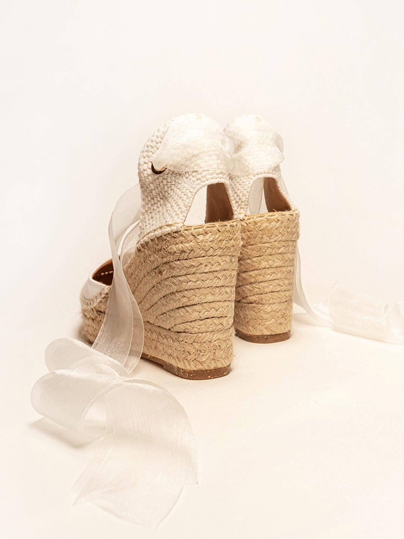 Cala Cuña 10 cm Raso Blanco