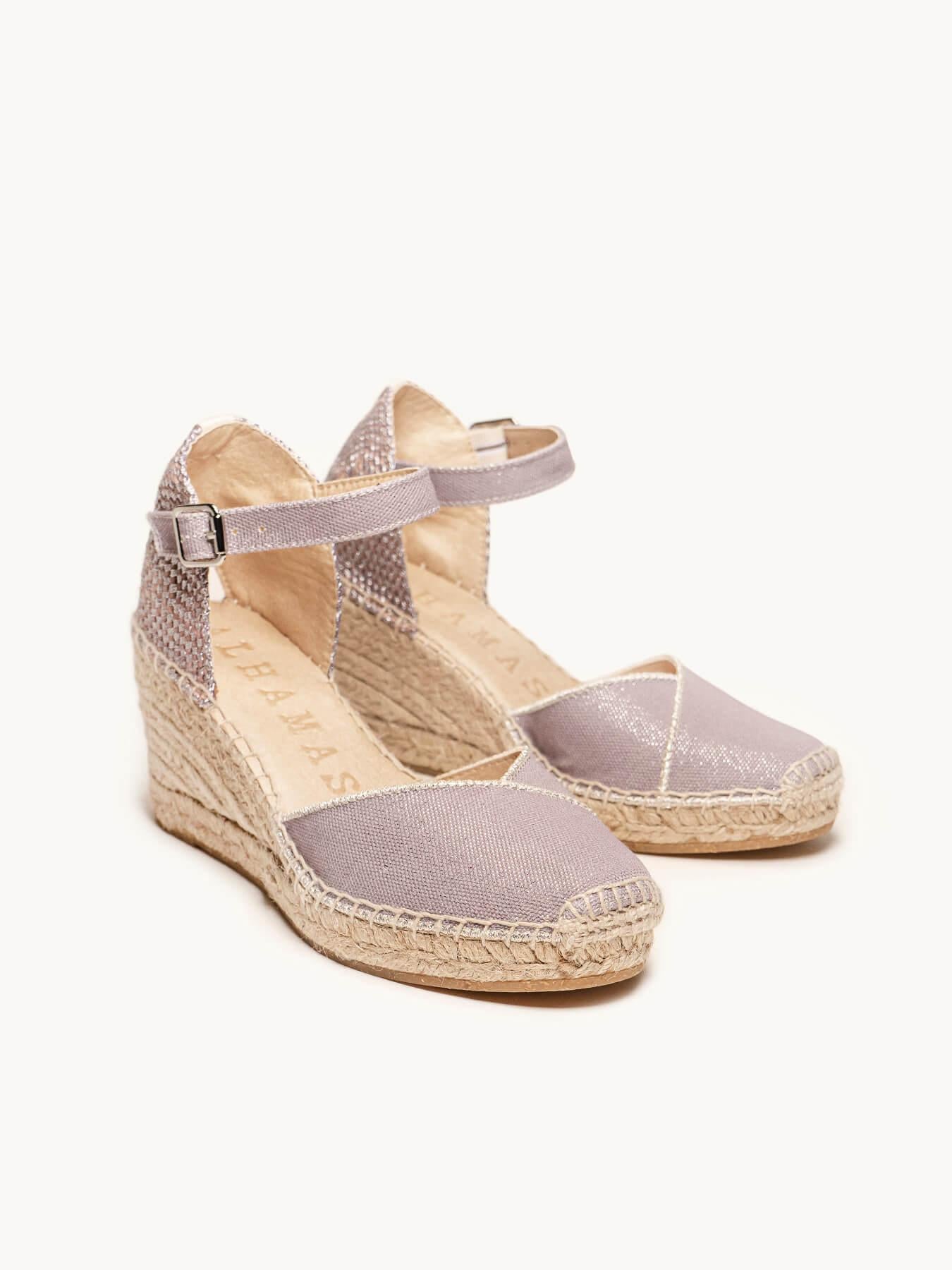 Jara Cuña 7 cm Lona Lila