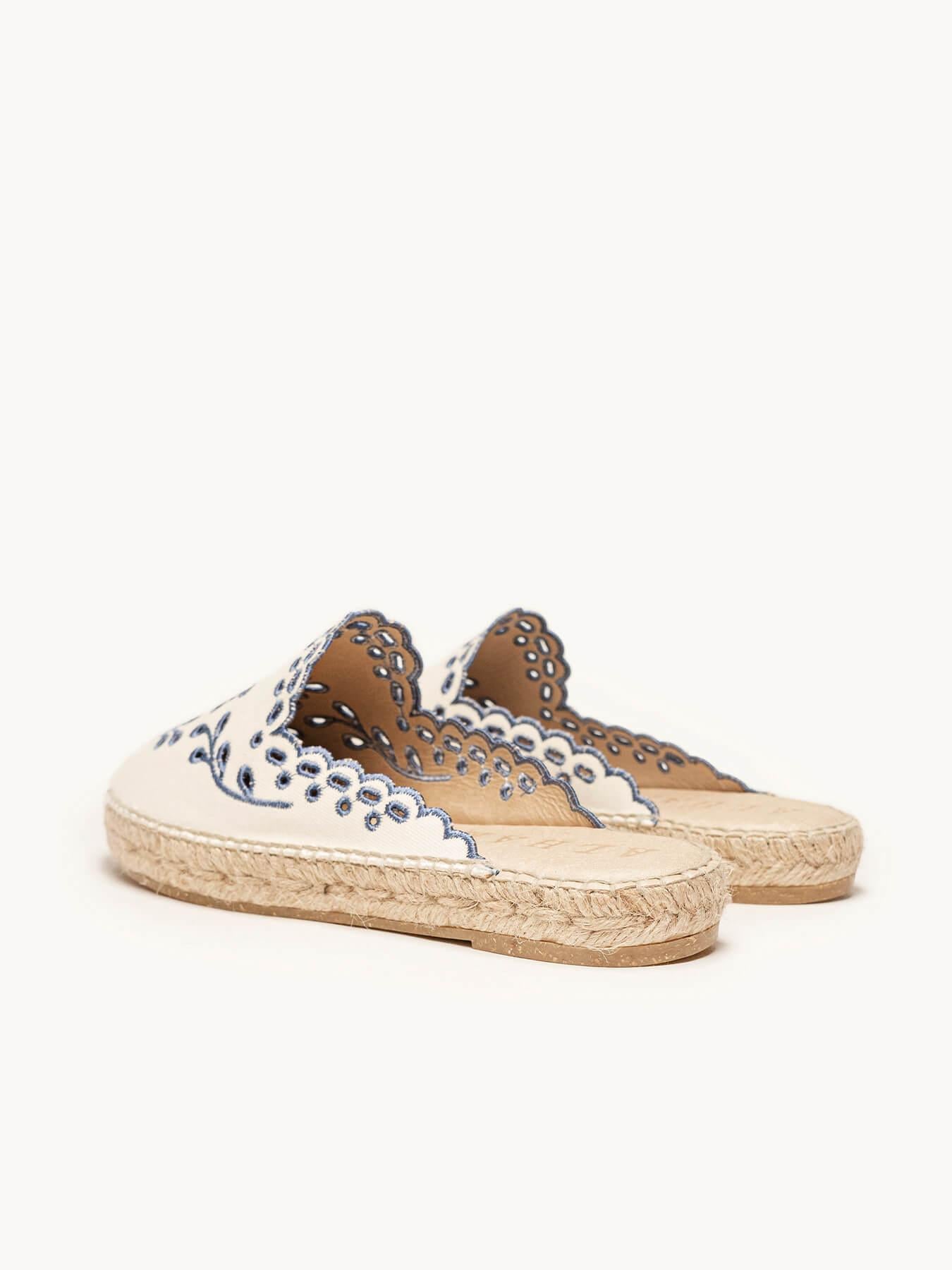 Loto Lona Bordada Azul Jeans