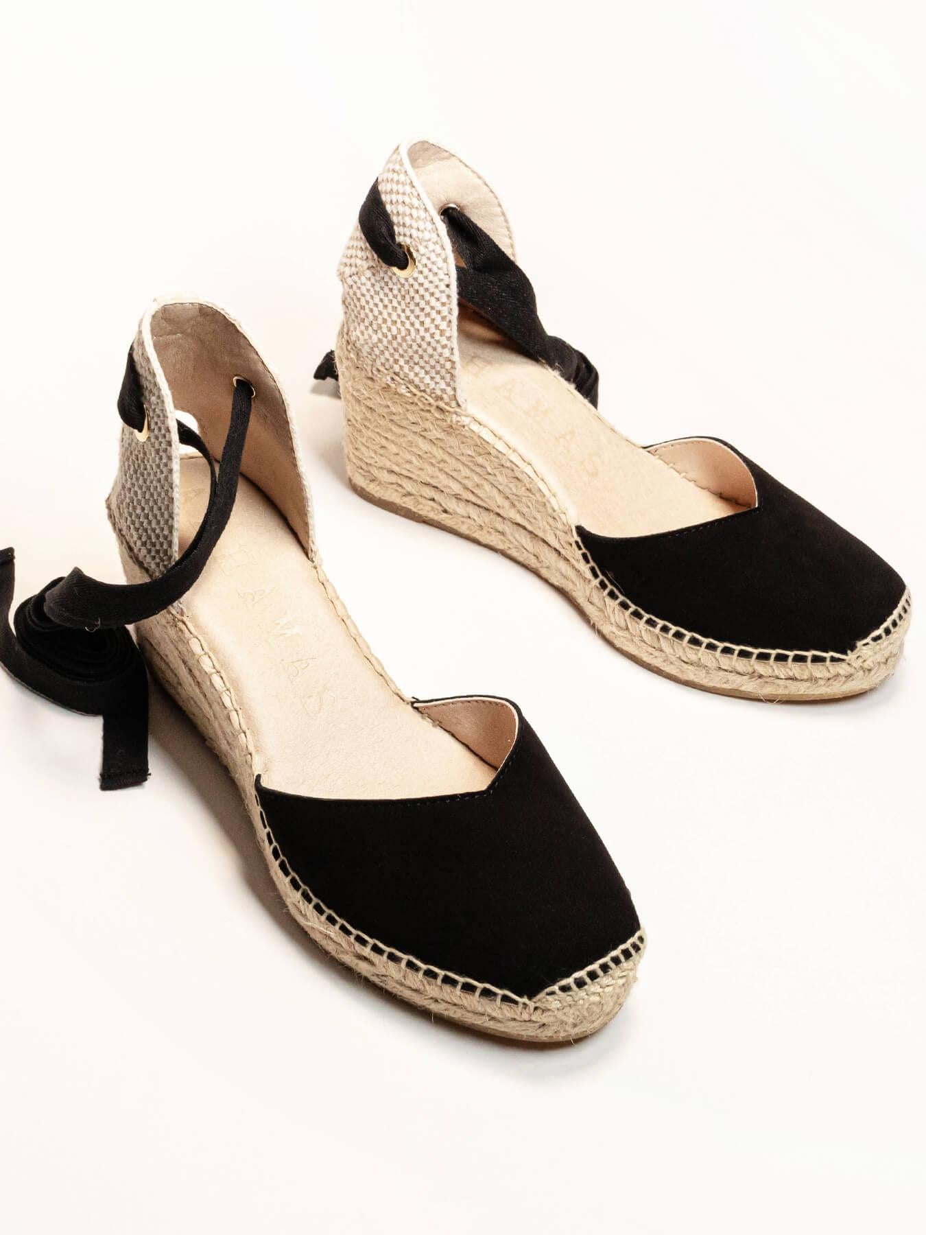 Romero Cuña 7 cm Ante Negro