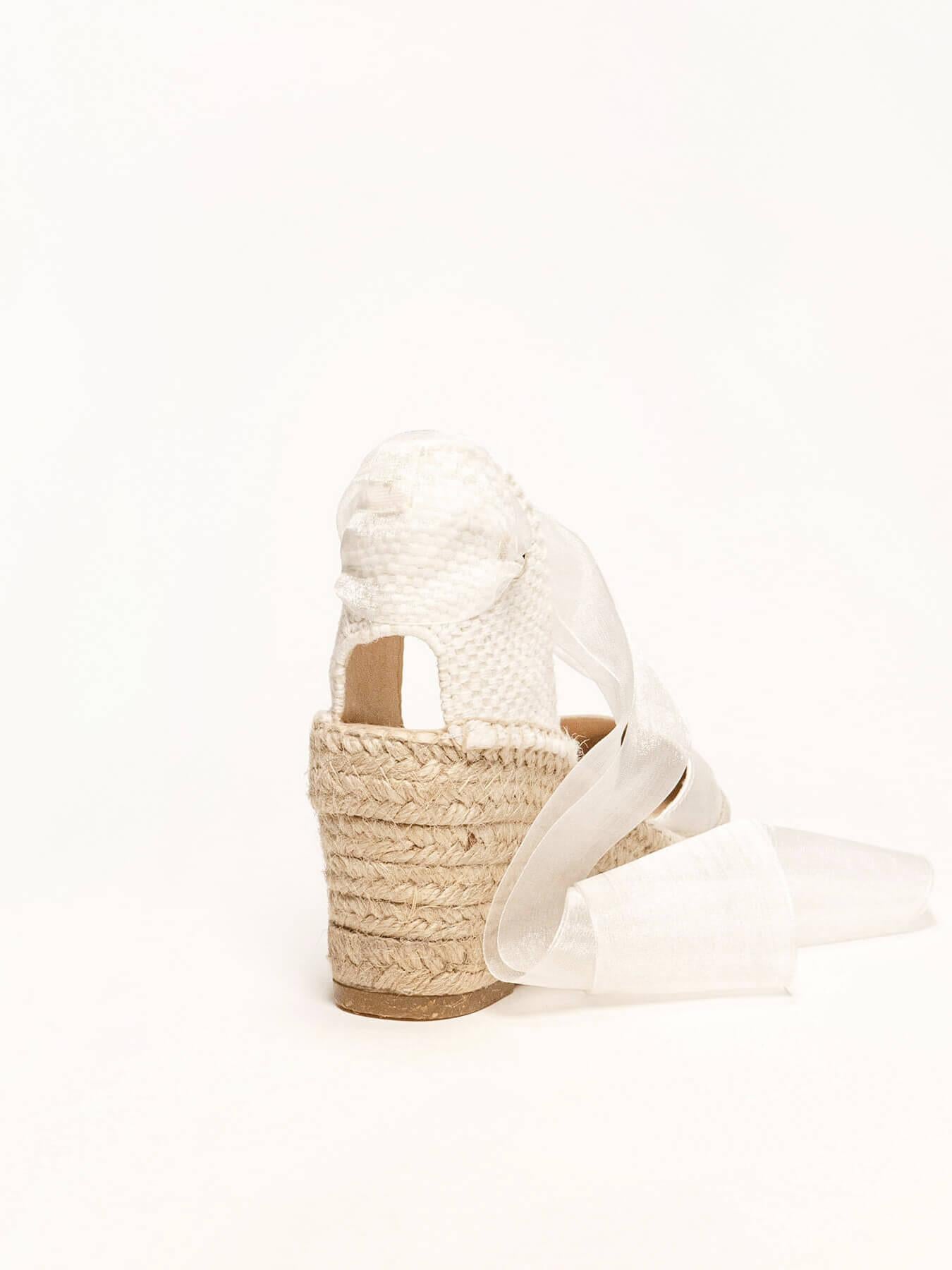 Cala Cuña 7 cm Raso Blanco