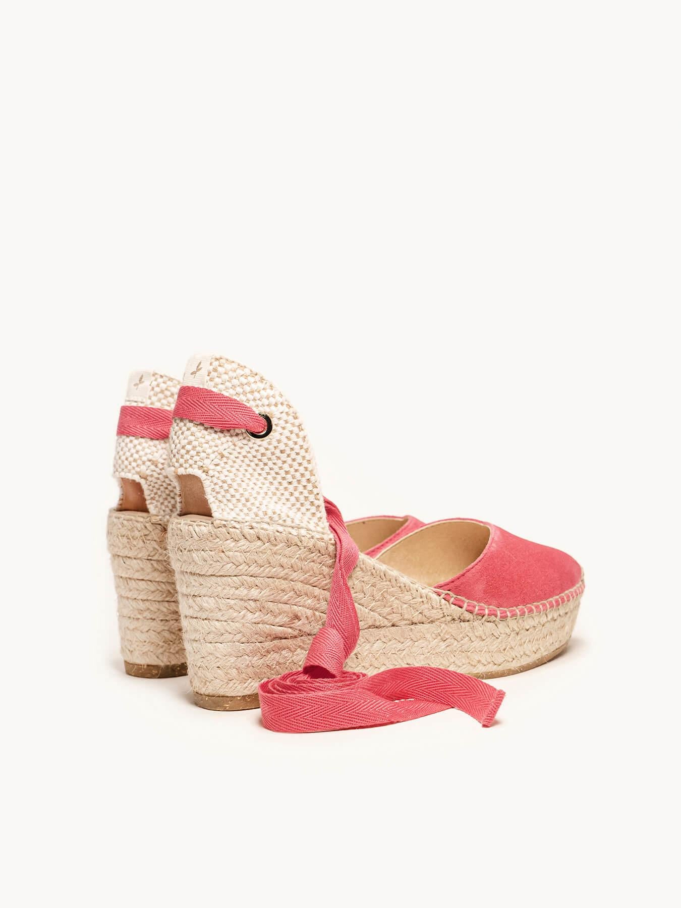 Romero Cuña 8 cm Ante Rosa Fucsia