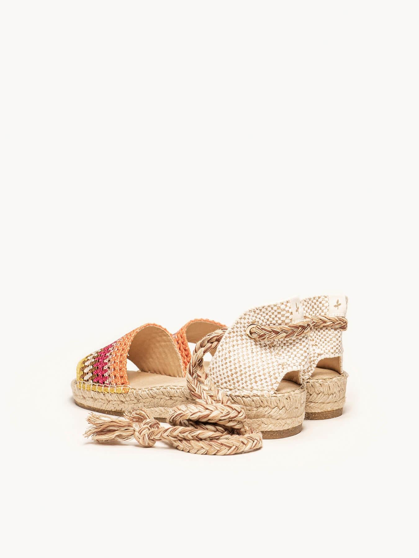 Aulaga Crochet Rayas Naranja