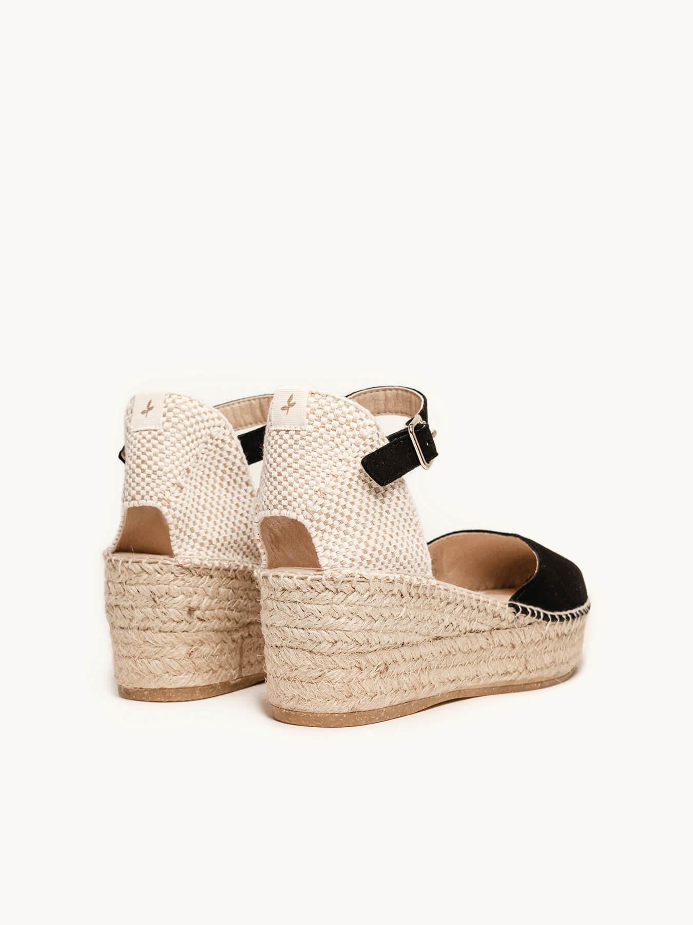 Jara Cuña 6 cm Ante Negro