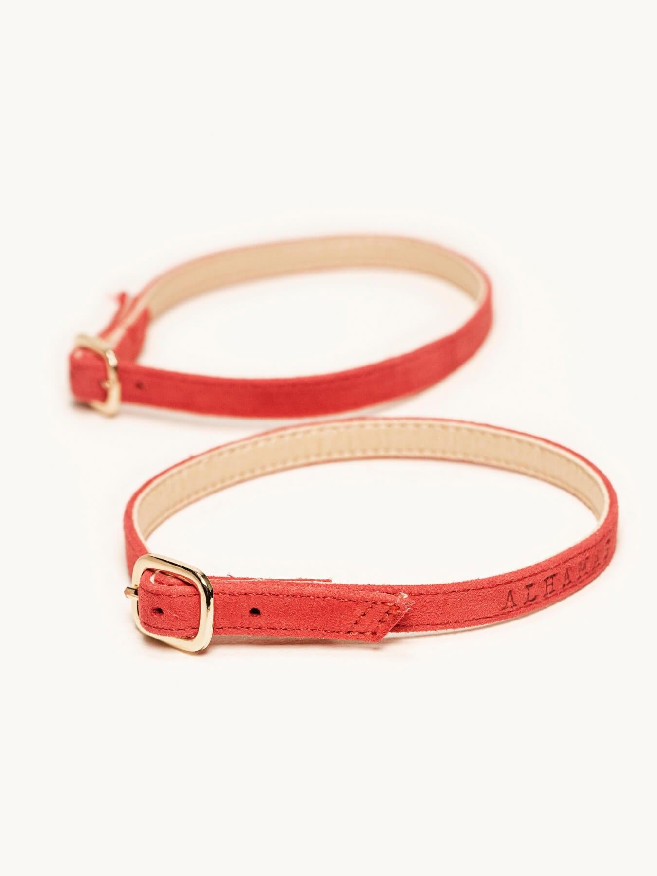 Pulsera Ante Rojo
