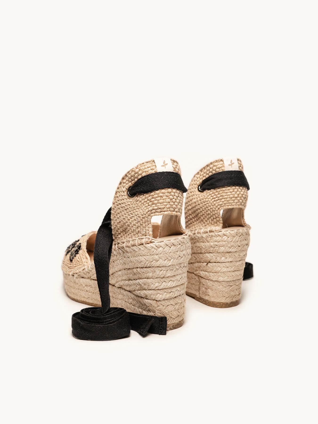 Romero Cuña 8 cm Rafia Negro