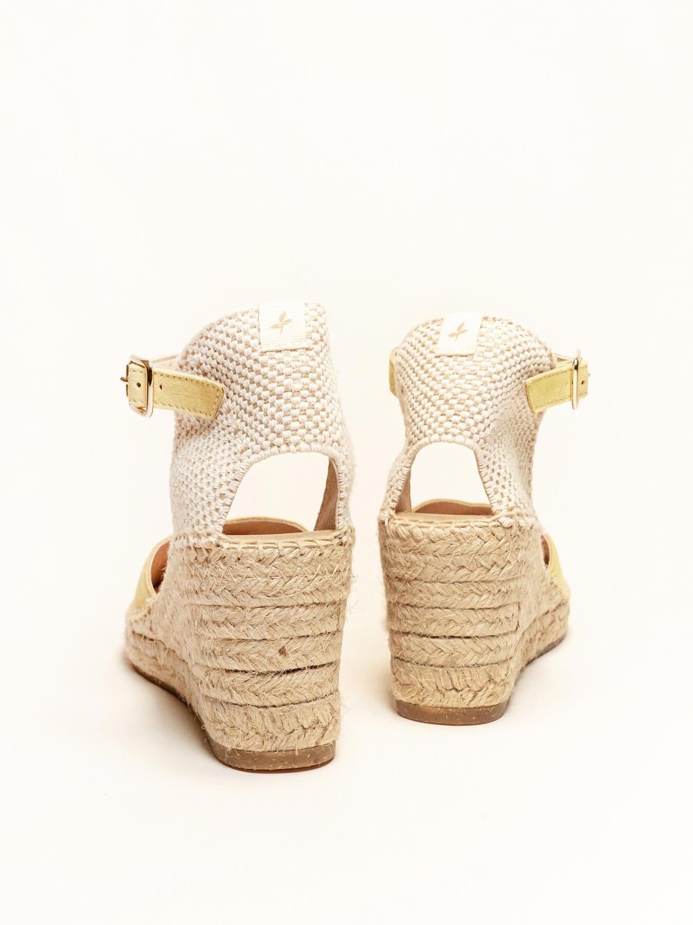 Jara Cuña 7 cm Ante Amarillo