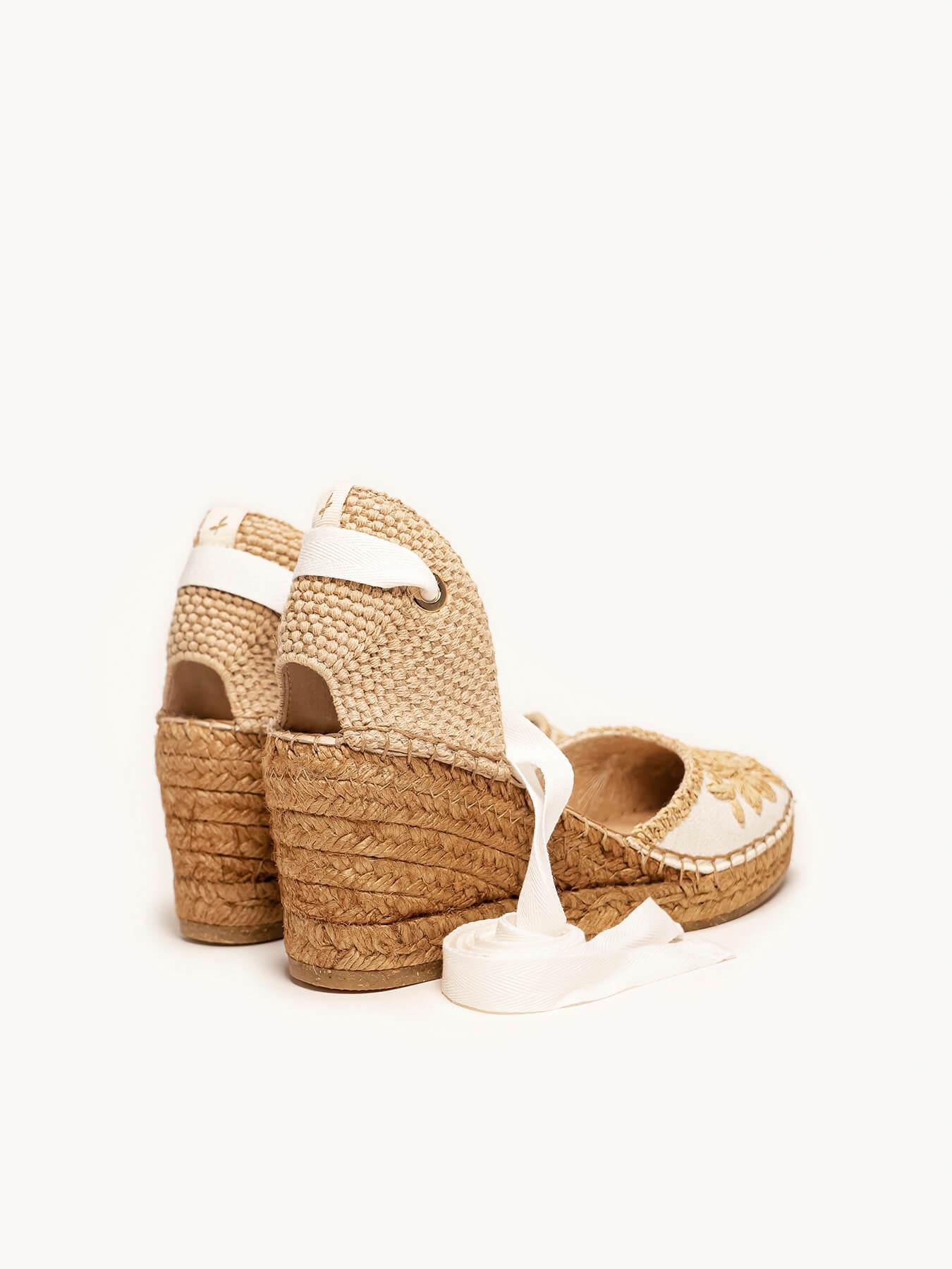 Romero Cuña 7 cm Bordado Blanco