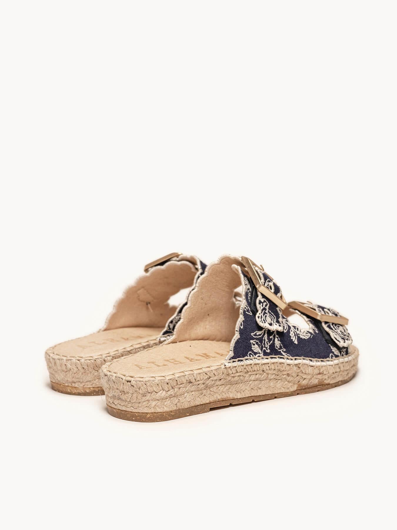 Girasol Bio Vaquero Bordado Marino