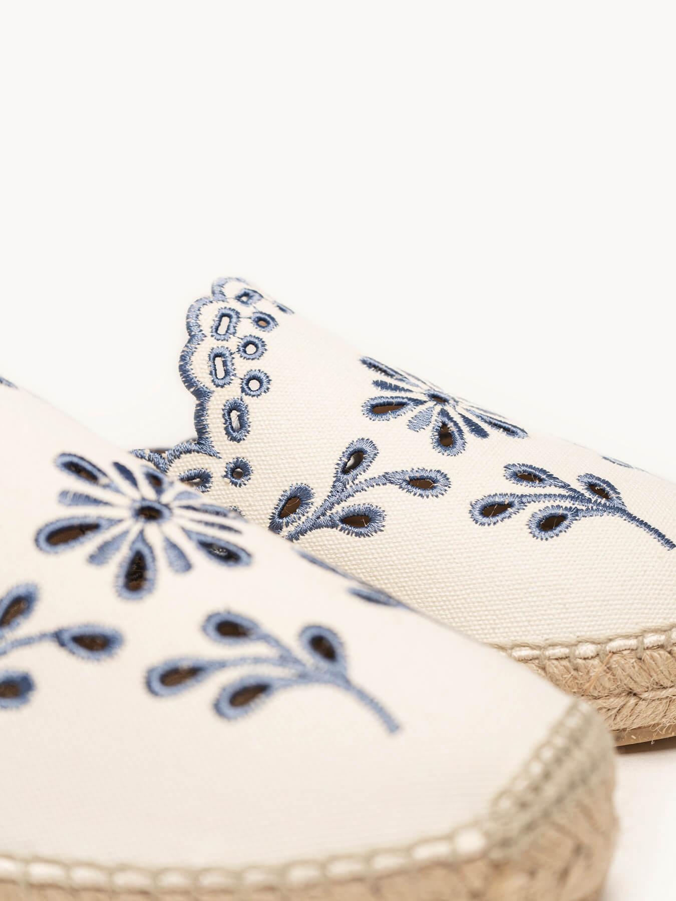 Loto Lona Bordada Azul Jeans