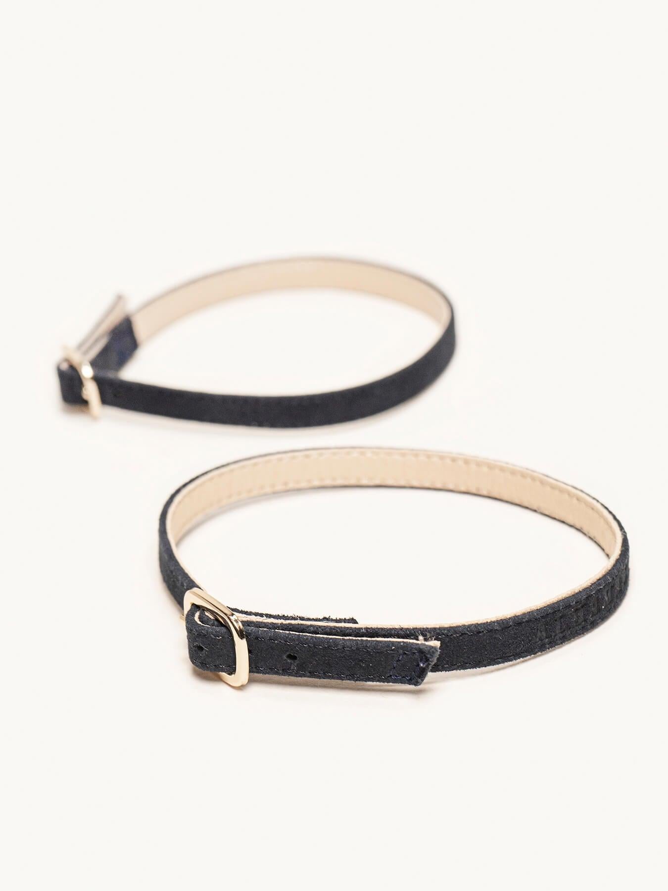 Pulsera Ante Azul Marino