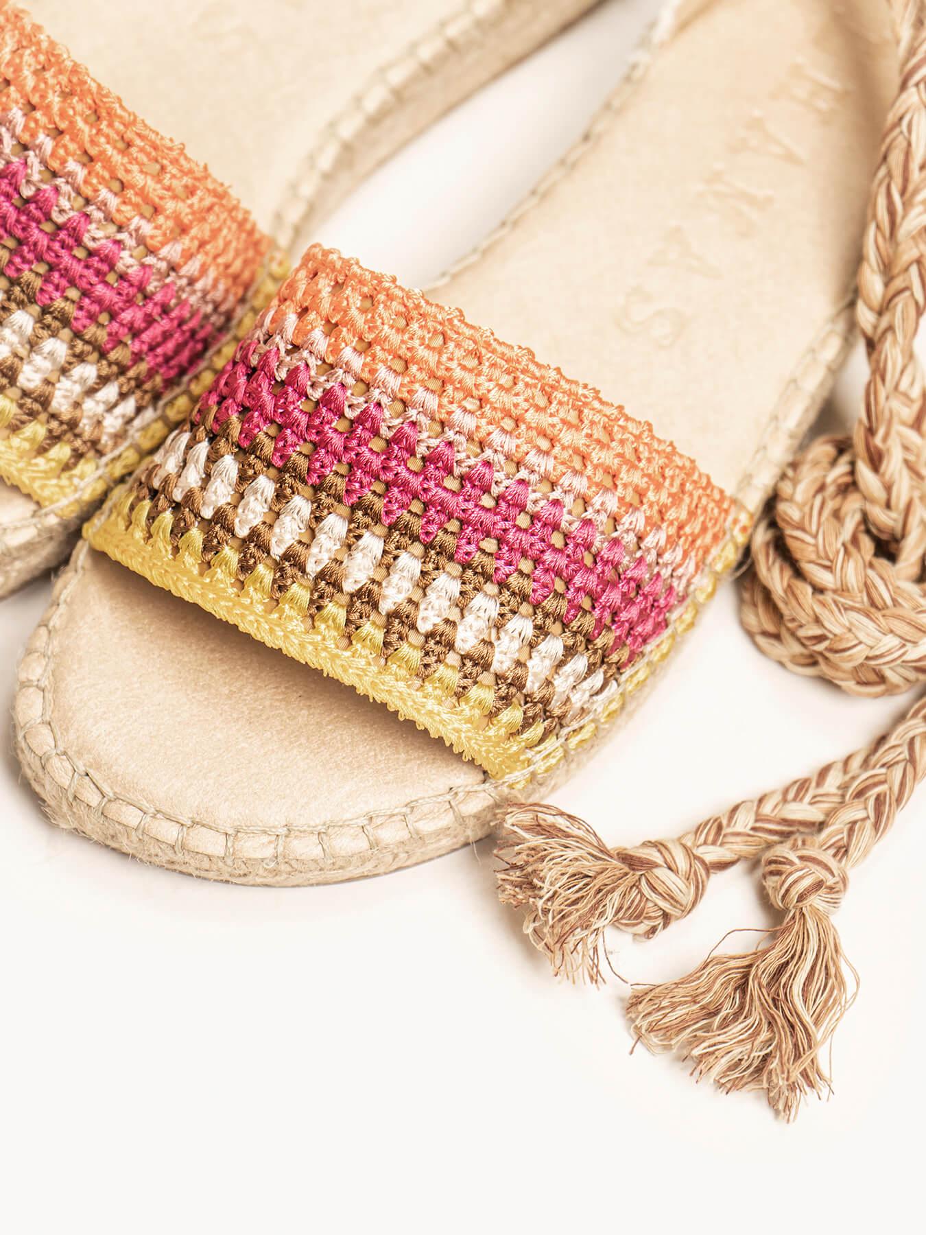 Aulaga Crochet Rayas Naranja