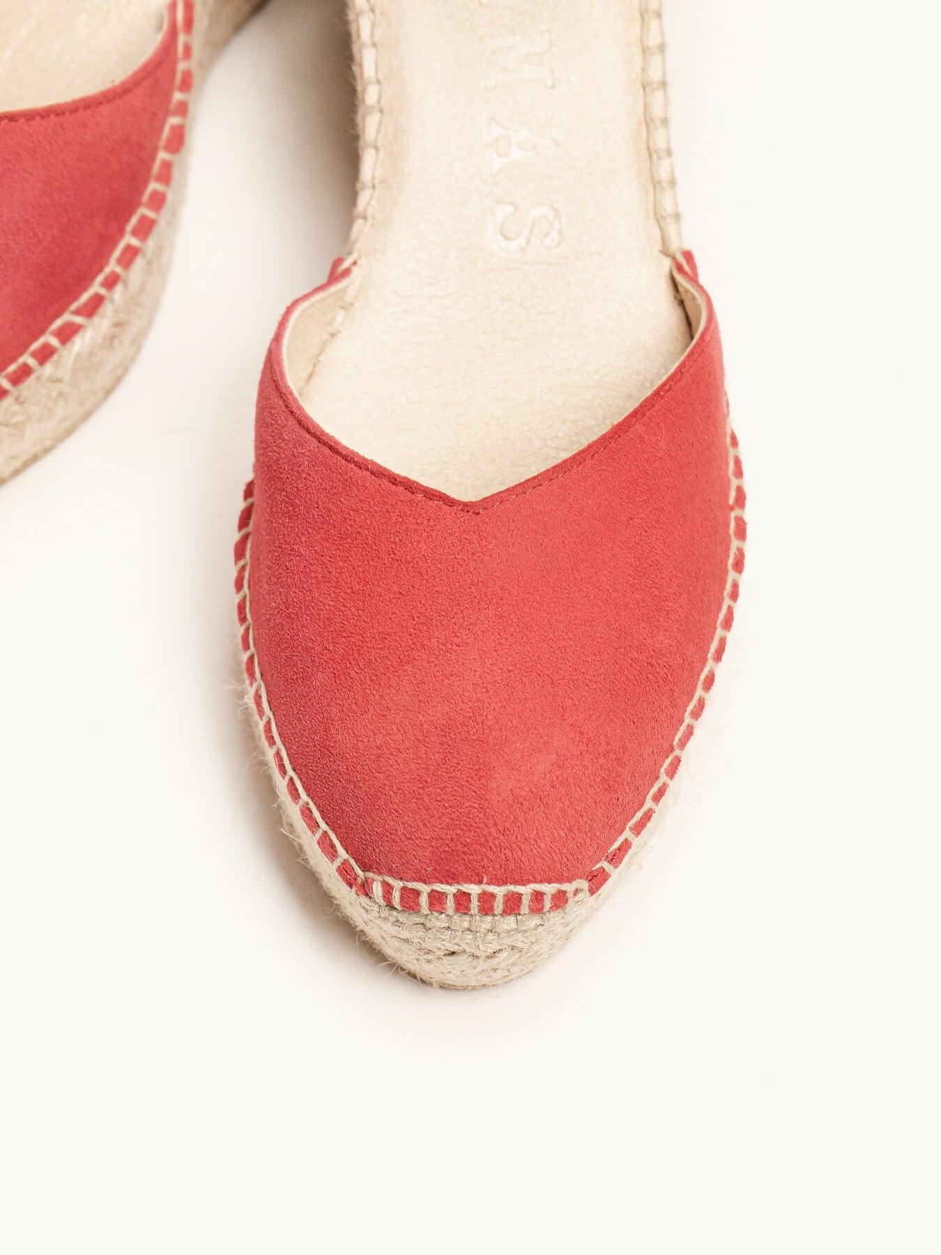 Jara Cuña 8 cm Ante Rojo