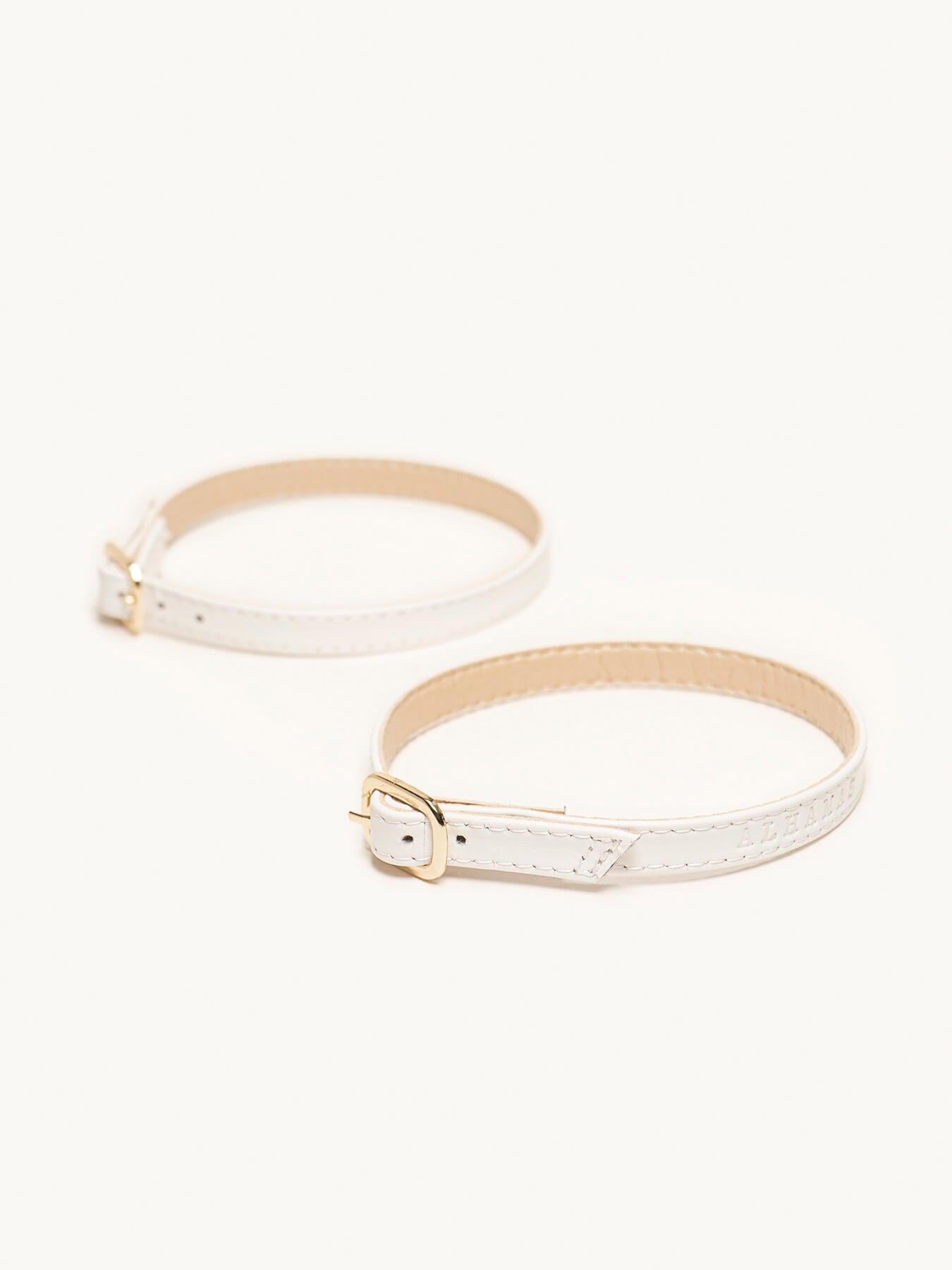 Pulsera Napa Blanco