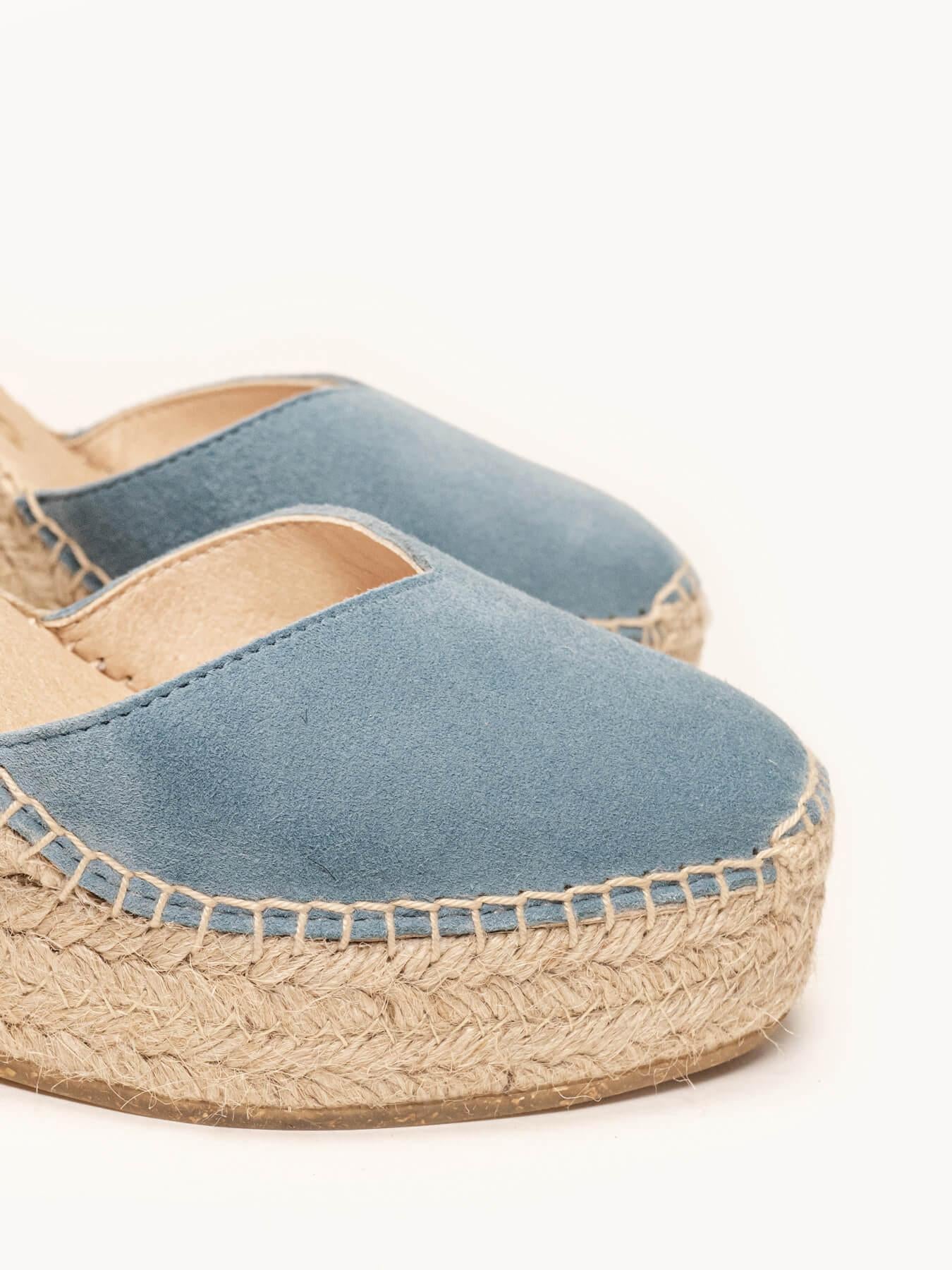 Jara Cuña Alta Ante Azul Jeans