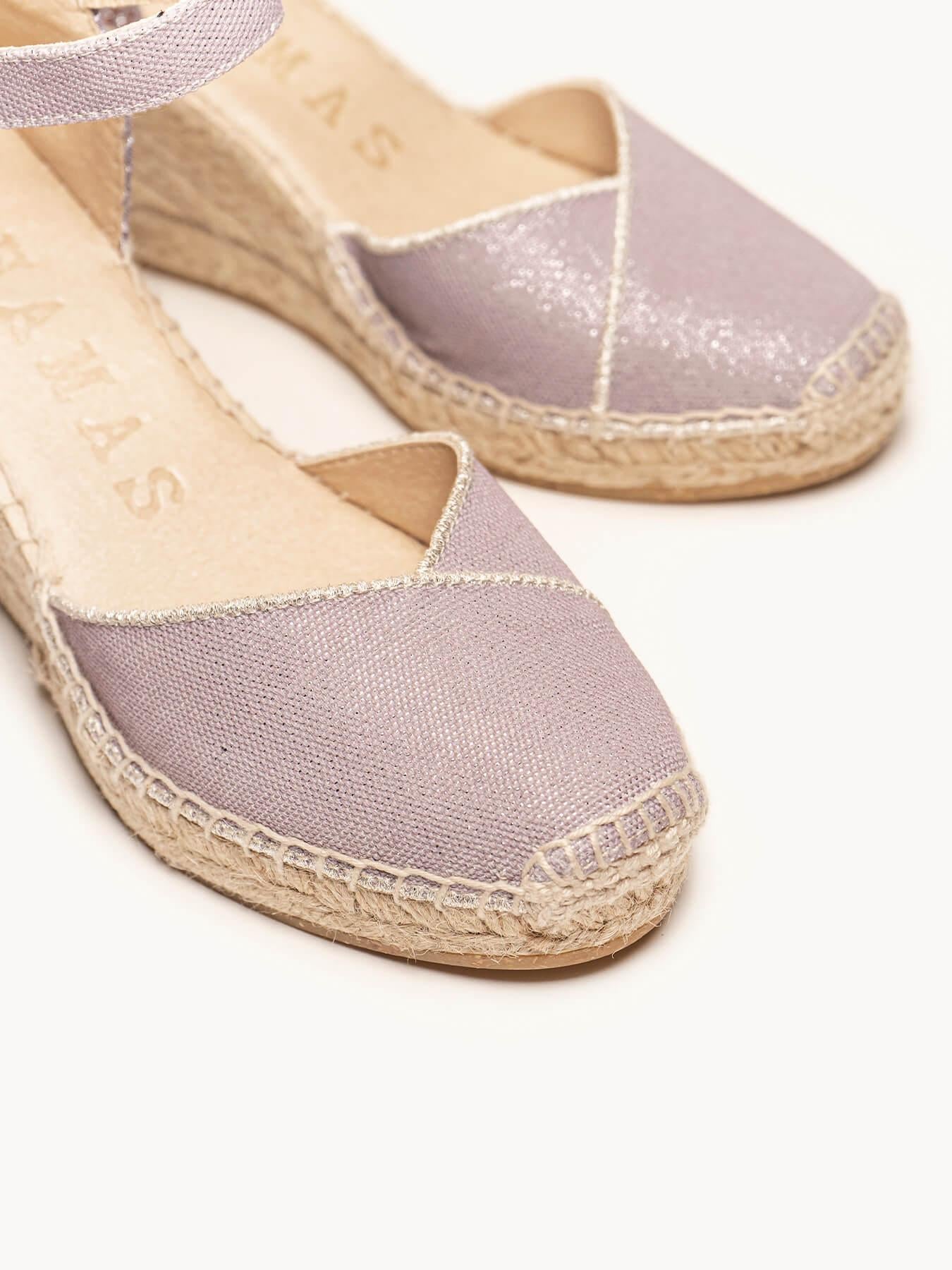 Jara Cuña 7 cm Lona Lila