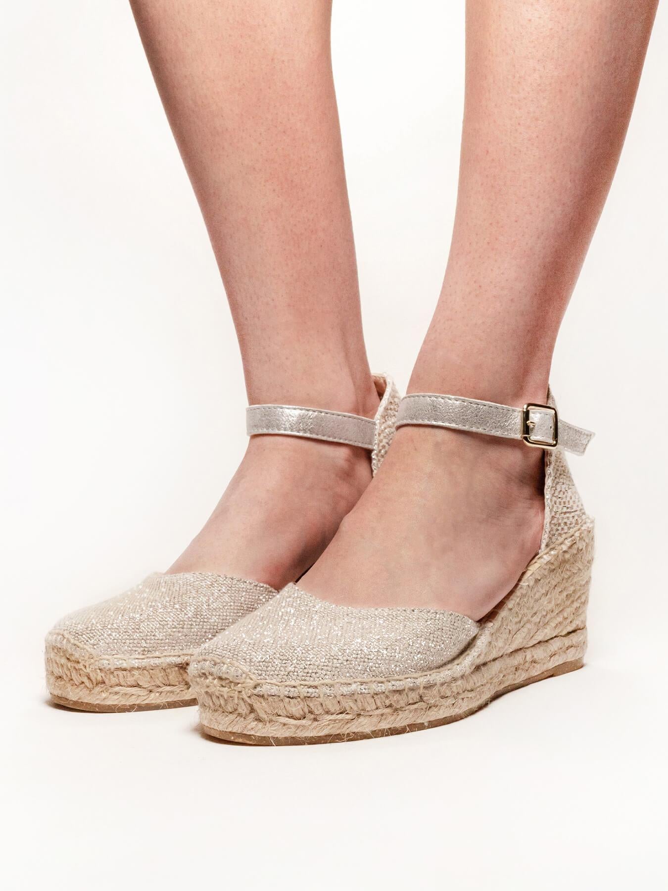 Dalia Cuña Media Lino Metal Plata