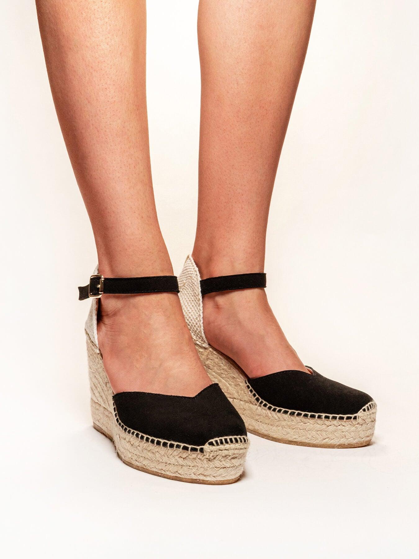 Jara Cuña 10 cm Ante Negro