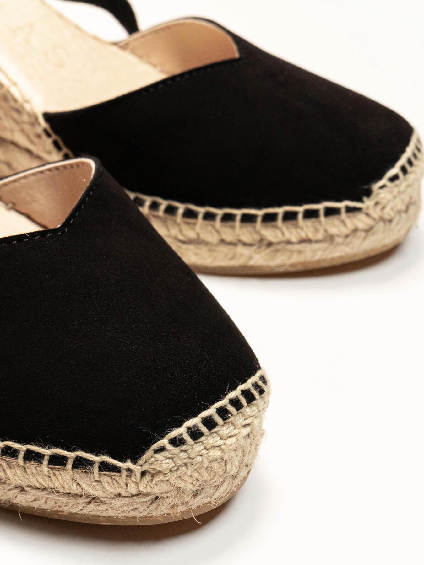 Romero Cuña 7 cm Ante Negro