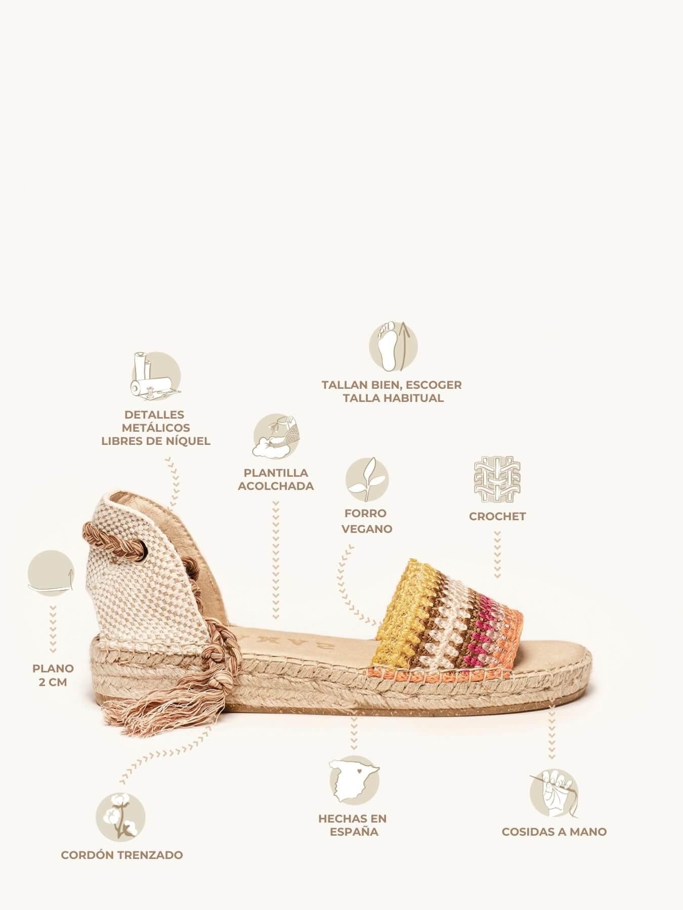 Aulaga Crochet Rayas Naranja