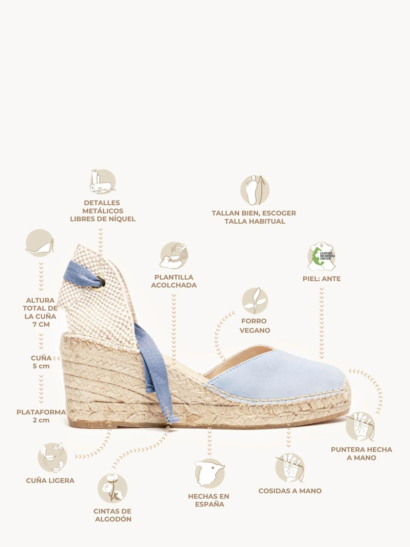 Romero Cuña Media Ante Azul Claro